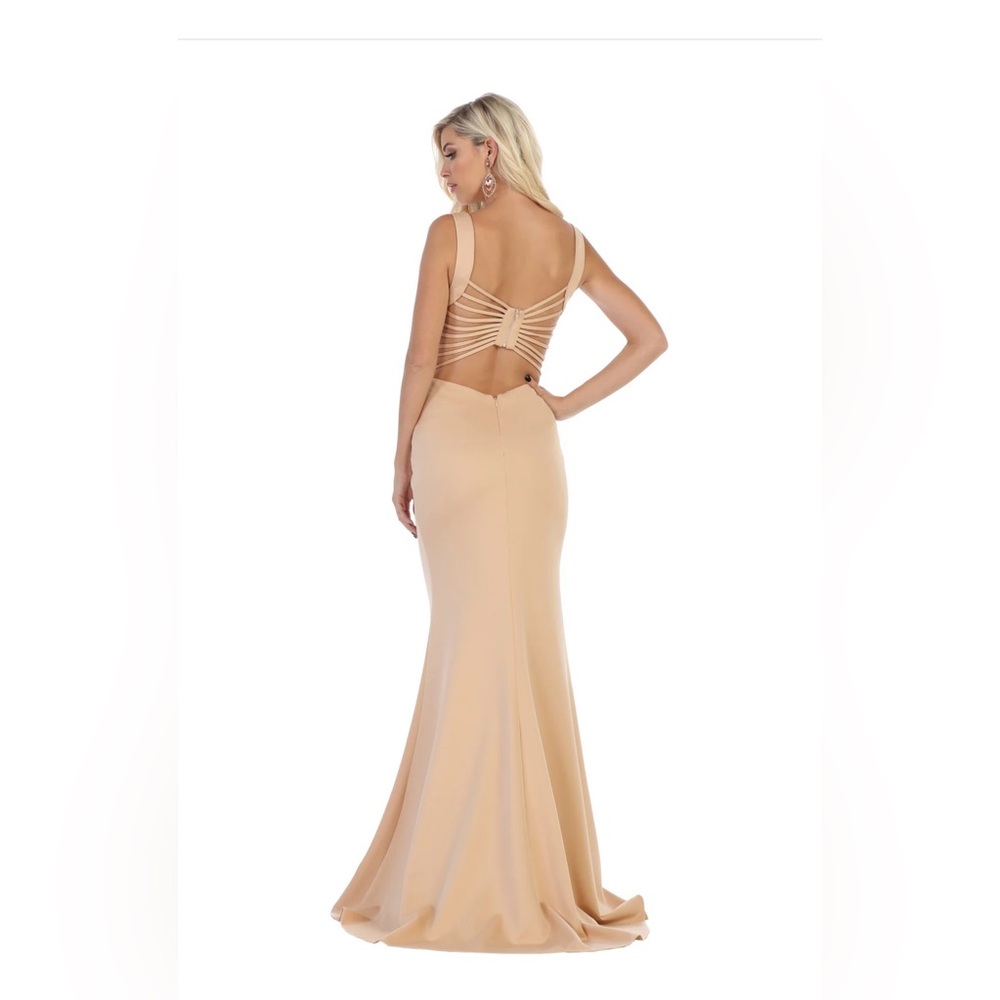 Nina Queen Tan Sleeveless Dress